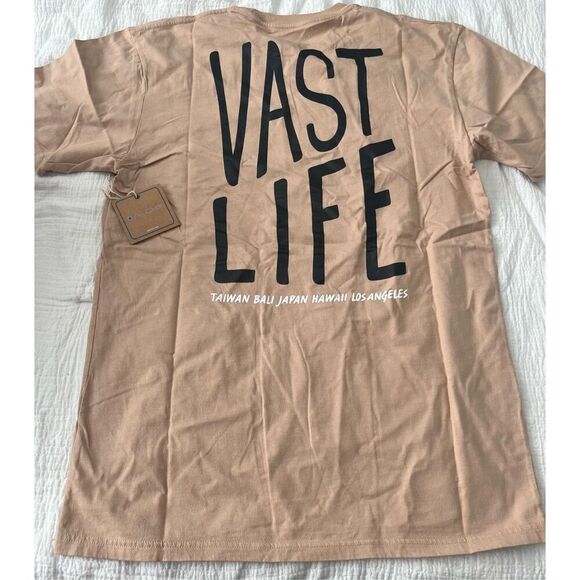 Vast Ascend Short Sleeve Top - Khaki NEW NWT - Picture 9 of 9